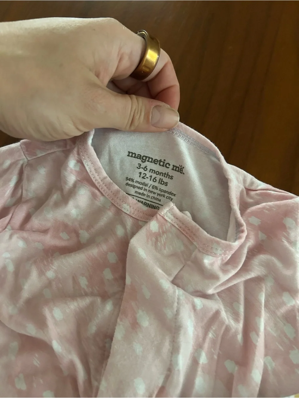 Magnetic Me Footie/ Sleeper Gown Babygirl Pink Fawn & Floral Ruffles Bundle/ Lot